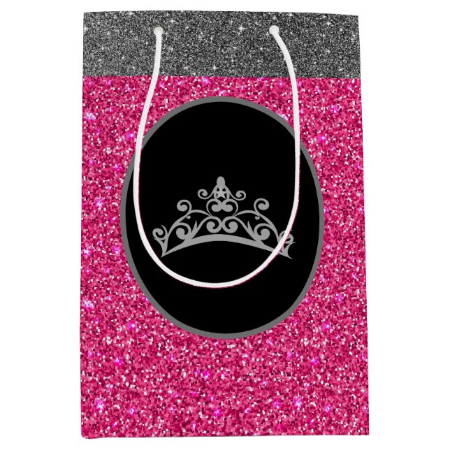Miss Pageant Tiara Crown Rose FX Glitter Sac cadea (Devant)