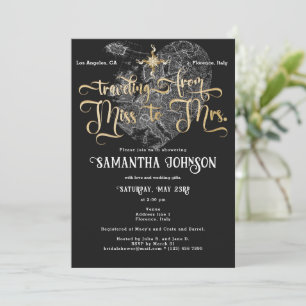 Miss to Mrs Black ♥ Cartes de Coeur Fête des marié