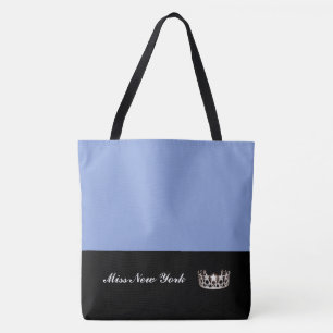 Miss USA Argent Couronne Sac fourre-tout bleu gran
