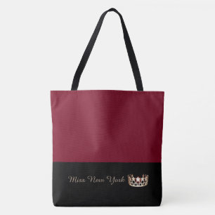 Miss USA Gold Crown Sac fourre-tout-LRGE Crimson