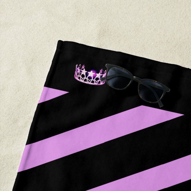 Miss USA Orchid Serviette de plage de Crown (En situation)