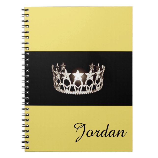 Miss USA Silver Crown Carnet Nom personnalisé (Devant)