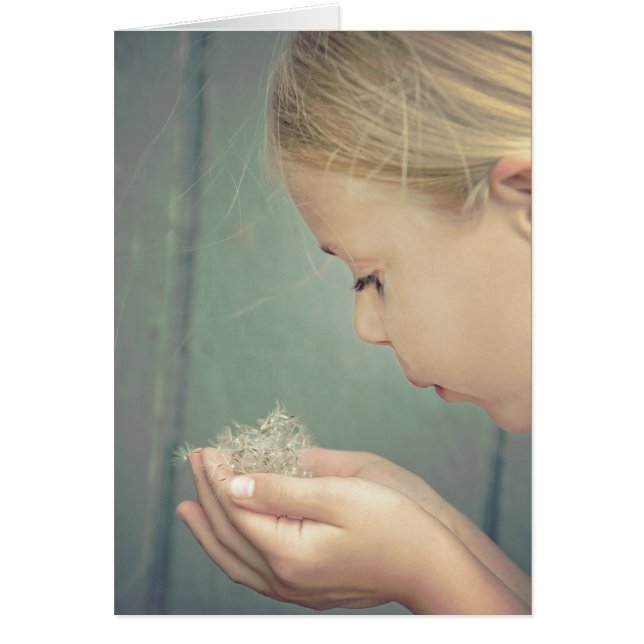 Miss Vous graines de pandelion à la main (Devant)