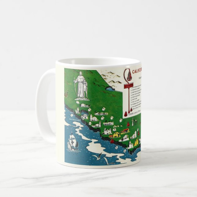 Mission Californie Mug (Devant gauche)