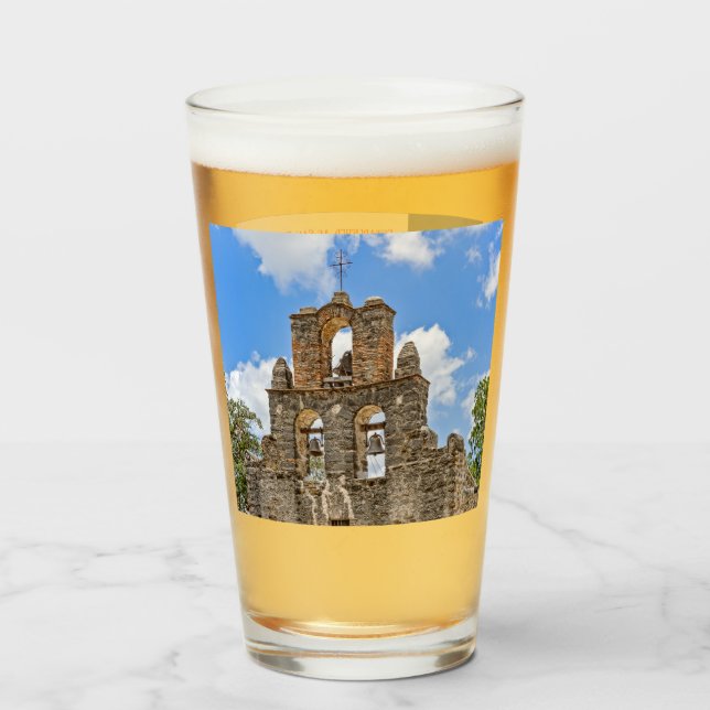 Mission Espada, San Antonio, Texas, Verre de bière (Devant (rempli))