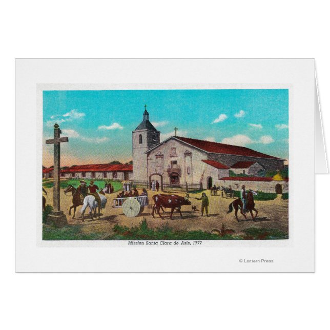 Mission Père Noël de AsisSanta Clara, CA (Devant horizontal)