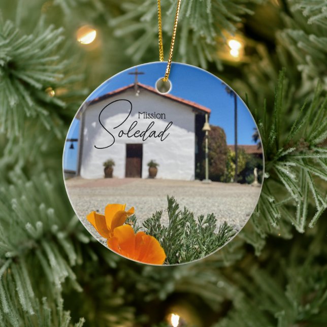 Mission Soledad souvenir ornement d'arbre de Noël (Arbre)