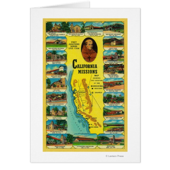 Missions espagnoles de Californie (Devant)