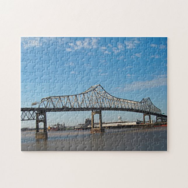 Mississippi Bridge Louisiana. Jigsaw Puzzle (Horizontal)
