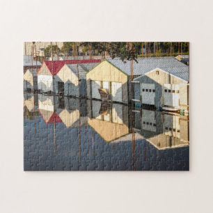 Mississippi rivière boathouses photo puzzle