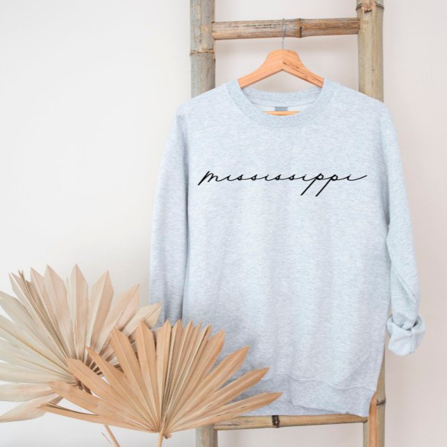 Mississippi Script State Femme Sweatshirt (Créateur téléchargé)