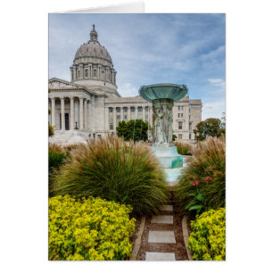 Missouri Capitol Et Carte De Voeux Fontaine