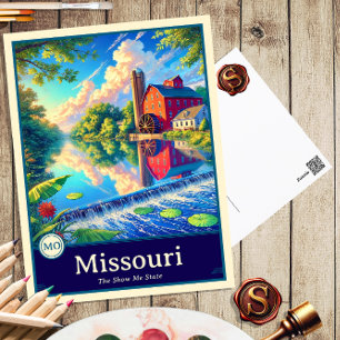 Missouri   Carte postale ombragée style Anime