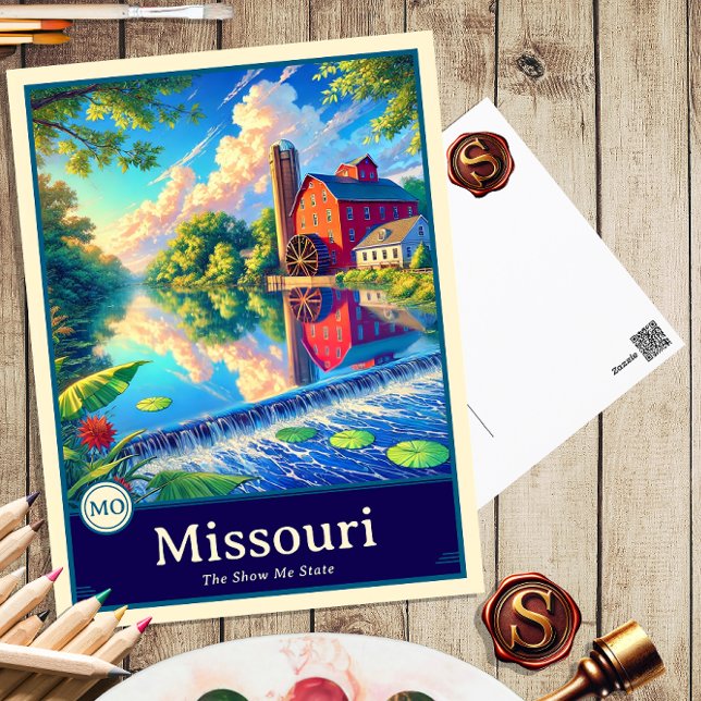 Missouri | Carte postale ombragée style Anime (Créateur téléchargé)