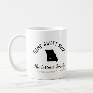 Missouri Home Sweet Home Famille Monogramme Mug