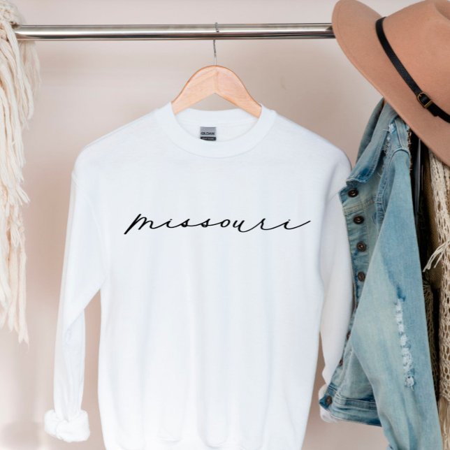 Missouri Script State Femme Sweatshirt (Créateur téléchargé)