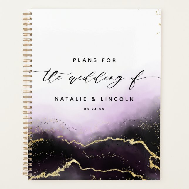 Mist Ethereal Ombre Amethyst Purple Moody Mariage (Devant)