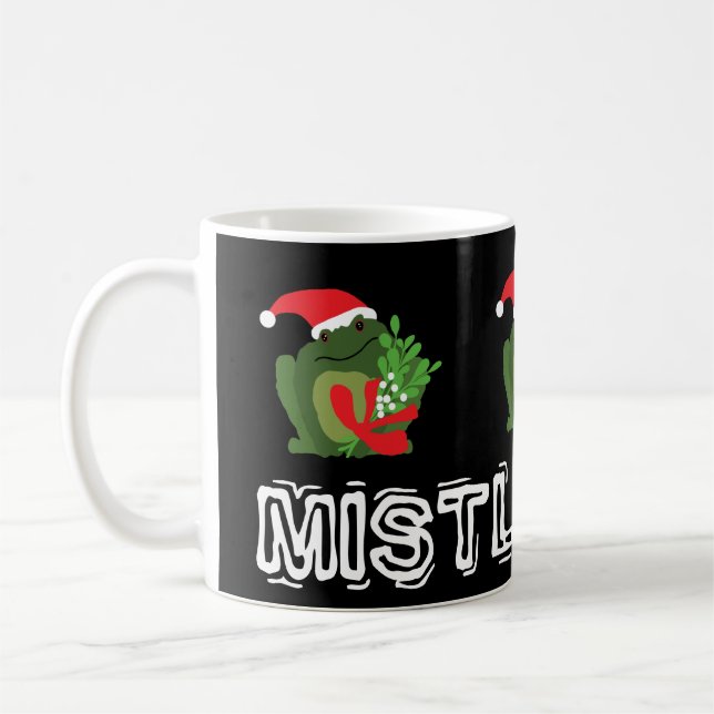 Mistle'toad Christmas Coffee Mug (Gauche)