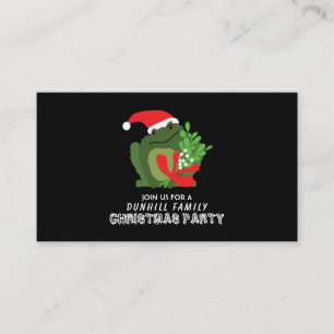 Mistle'toad, Christmas Party Ticket Invitation