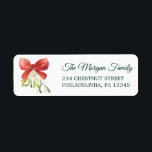 Mistletoe Christmas Retours Adresse Étiquettes<br><div class="desc">Ces étiquettes de adresse adorables et festifs sont parfaits pour votre envoi de vacances!</div>