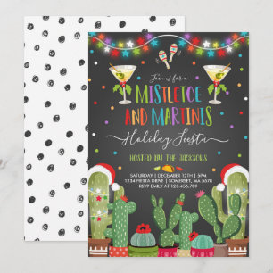 Mistletoe et Martinis Fête Invitation