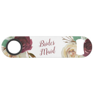 Mistletoe Manor Floral Aquarelle Chic Bridesmaid