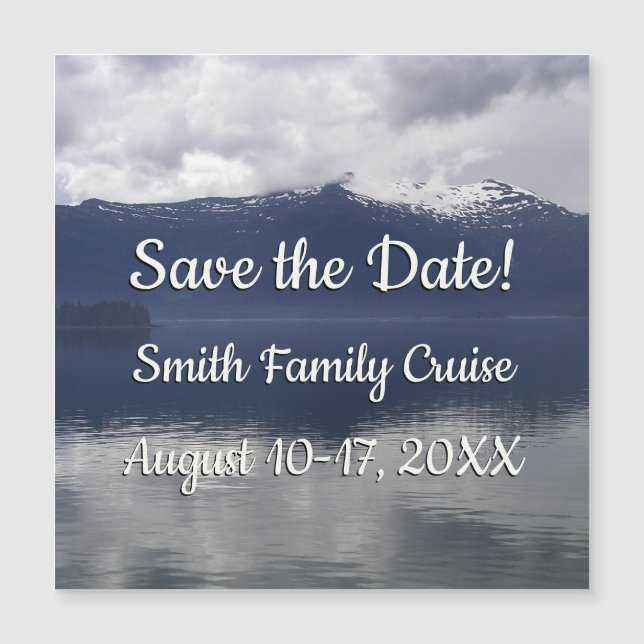 Misty Alaskan Sea dans les tons bleu (Devant)