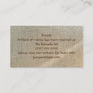 Misty Morning Fall Détails Carte de visite