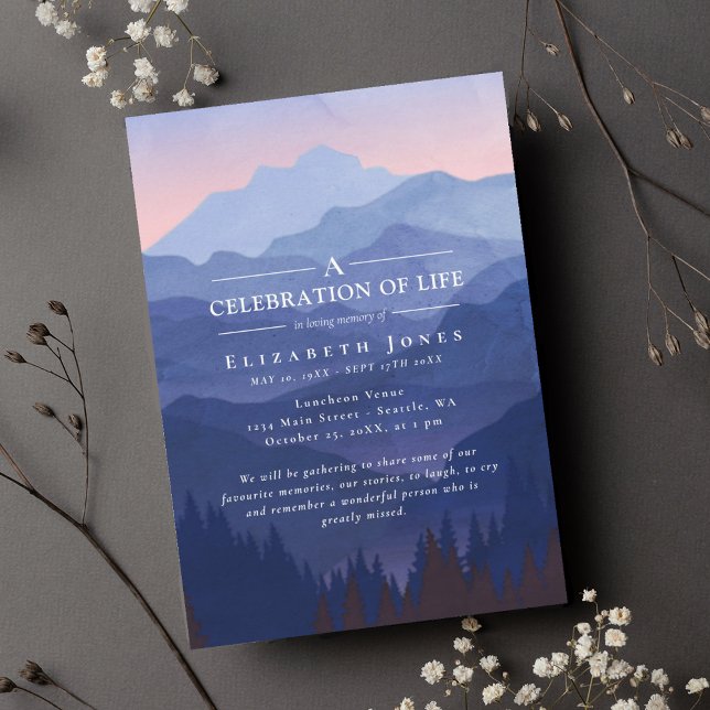 Misty Mountains Célébration de la vie funéraire (Créateur téléchargé)