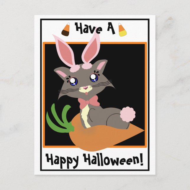 Misty Toon Kitty Bunny ! Carte postale (Devant)