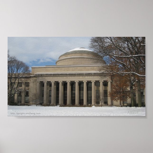 MIT Great Dome (Winter) Poster (Devant)