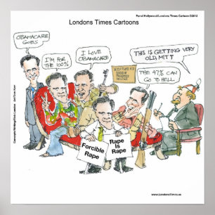 Mitt Romney En Thérapie Poster Drôle