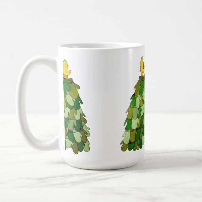Mitten Christmas Tree Mug (Gauche)