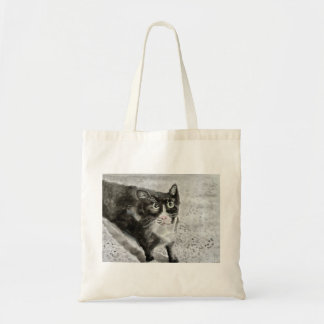 Mittens le chaton sur le sac fourre-tout