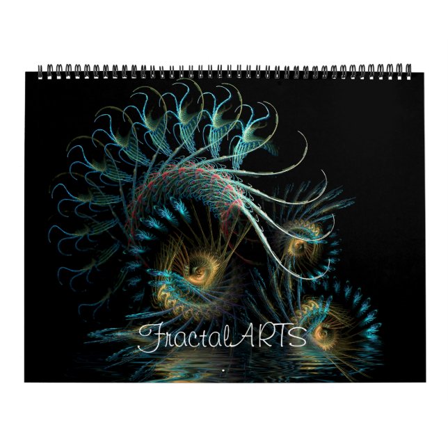 MiX ARTS fractal Calendrier mural de 12 mois (Protection)