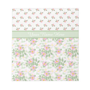Mix'n'match Rose de chiens Florals : Bloc-notes ou