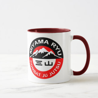 Miyama tasse noire et rouge de Ryu de logo