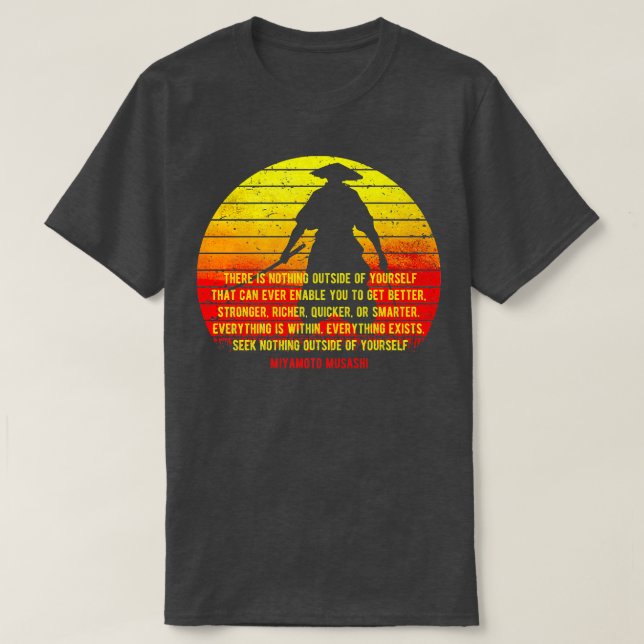 Miyamoto Musashi Samurai, Ronin T-Shirt Premium (2 (Design devant)