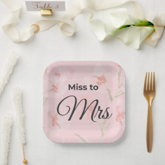 Mlle à Mme assiette en papier