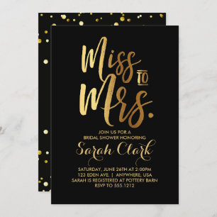 Mlle à Mme Bridal Shower Invitation