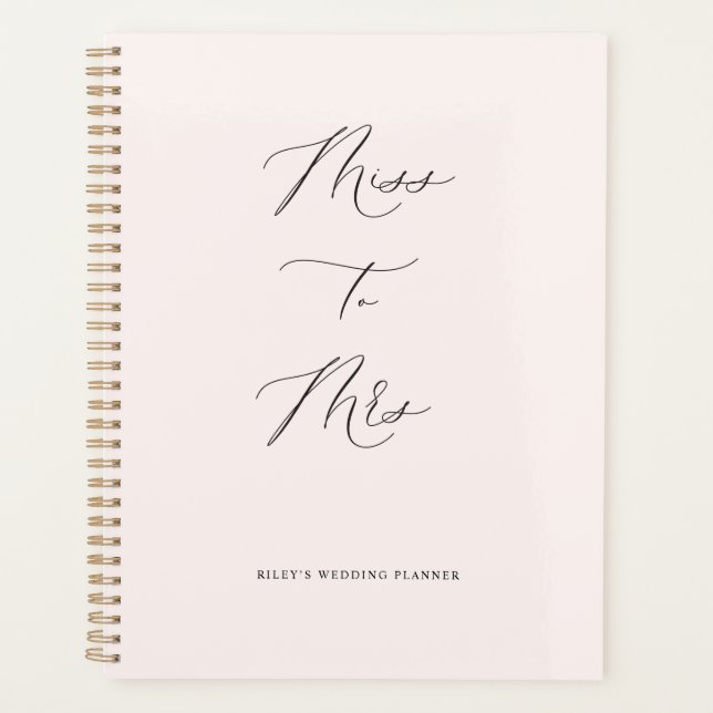 Mlle à Mme Wedding planner Calendrier Livre nuptia (Devant)