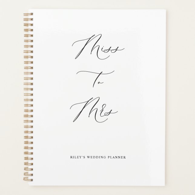 Mlle à Mme Wedding planner Calendrier Livre nuptia (Devant)