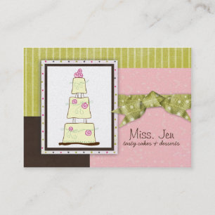 Mlle. Cartes de visite de Jen Cake Chubby