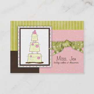 Mlle. Cartes de visite de Jen Cake Chubby
