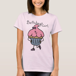 Mlle Cuppy Cake Birthday T-Shirt de Lil des femmes