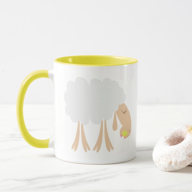 Mlle Fluffy McCottonball Mug (Avec donut)