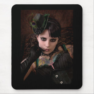 Mlle Paon - Tapis de souris