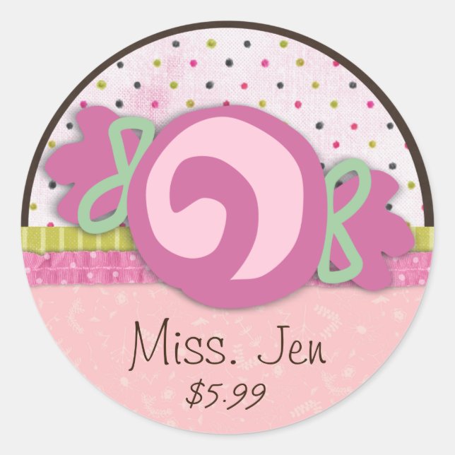 Mlle. Stickers Jen Candy petites marchandises (Devant)