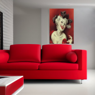 Mme Claus   AI Art Poster