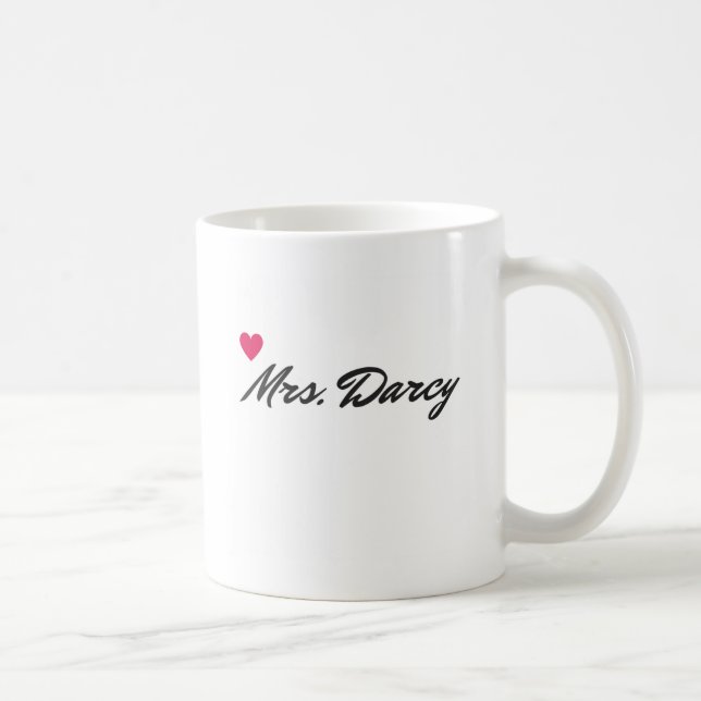 Mme Darcy Mug de fierté et de préjudice (Droite)